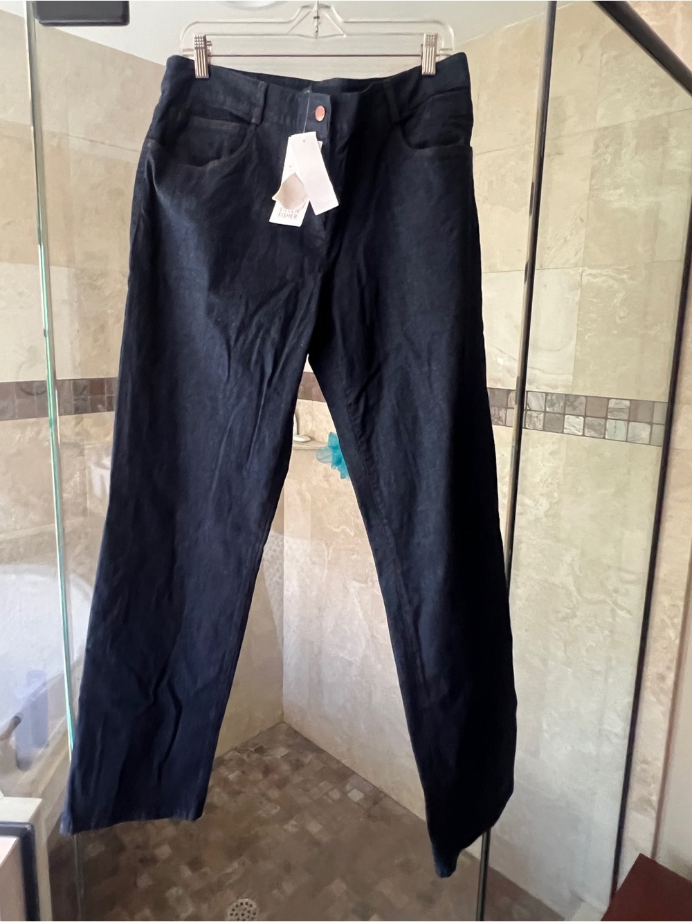 Eileen Fisher Dark Indigo Straight-Leg Jeans